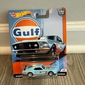 Hot Wheels Premium 69’ Ford Mustang Boss 302 Gulf Car Culture
